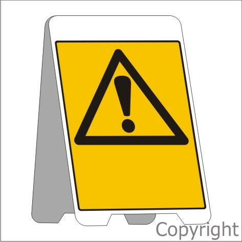WARNING BLANK A-Frames Fluteboard Sign