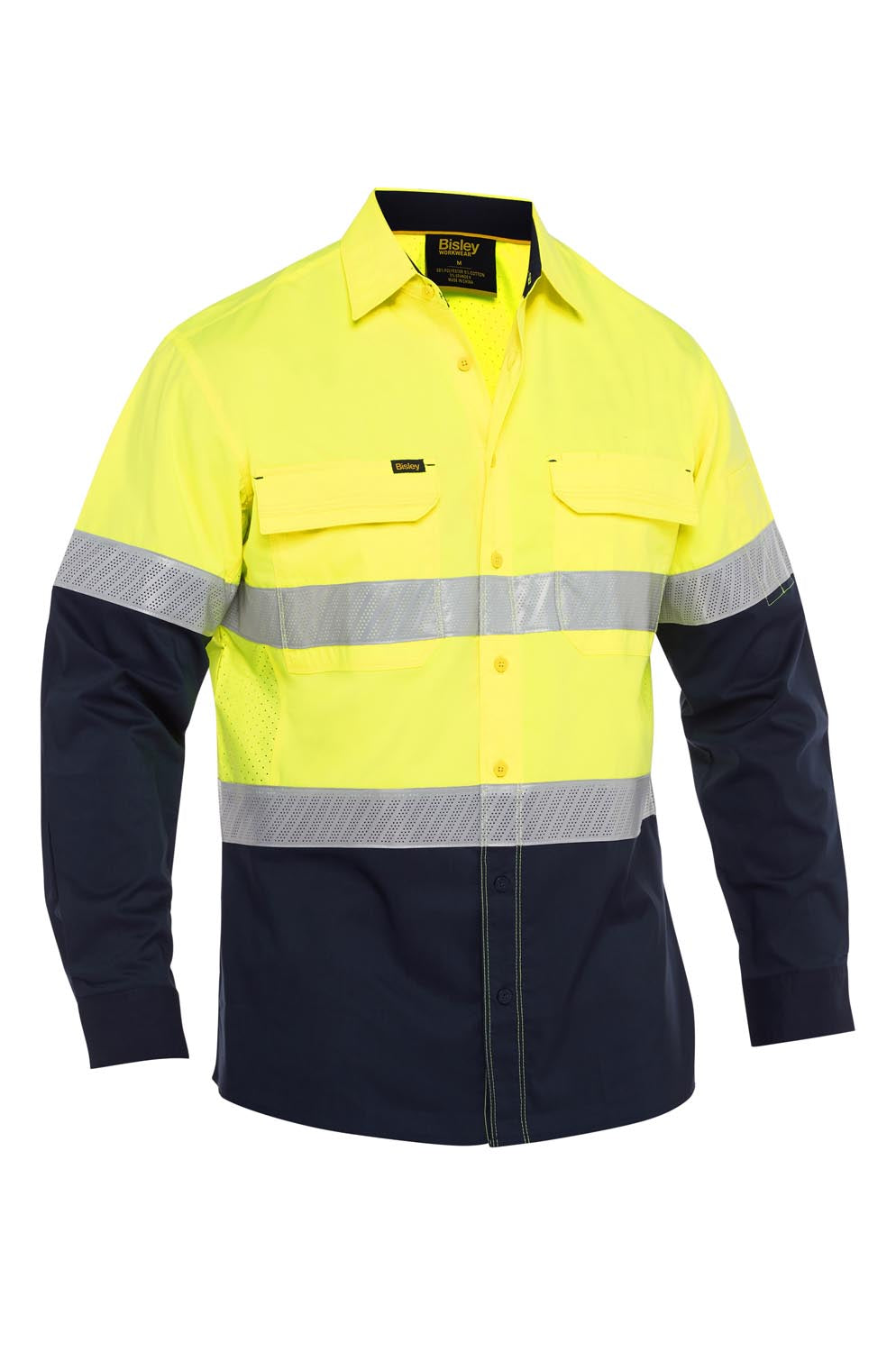 Bisley X Airflow Hi Vis Taped Stretch Ripstop Shirt