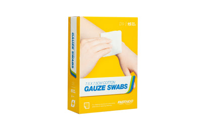 FastAid Gauze Swabs, 7.5 X 7.5Cm (5 X 3Pk) 15Pk