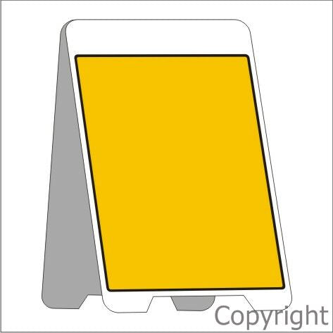 YELLOW BLANK A-Frames Fluteboard Sign