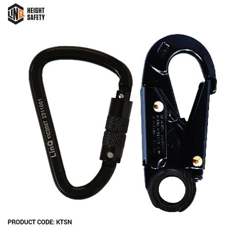 LINQ Single Leg Kernmantle 2M Shock Absorb Rope Lanyard