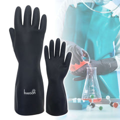 Bastion Nitrile  330  Gloves  -  Green  -  Solvent  Resistant  -  Flocklined - Size M