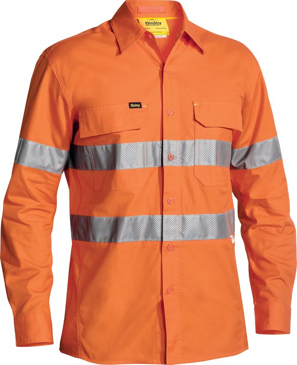 Bisley X Airflow Taped Hi Vis Ripstop Shirt