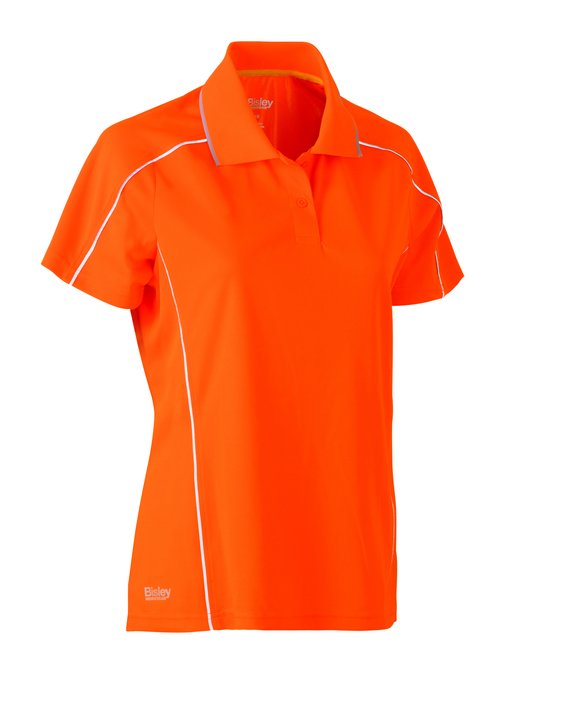 Bisley Women's Cool Mesh Polo with Reflective Piping