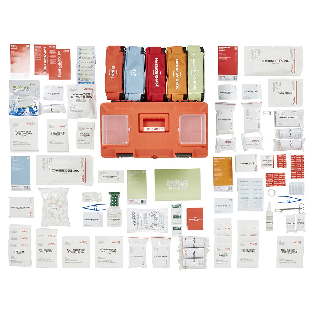 MEDIQ 5 x Module Incident Ready First Aid Kit in Tackle Box (FAMKT)