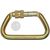 Omega Standard D 1/2" Steel NFPA Screw-Lok Carabiner