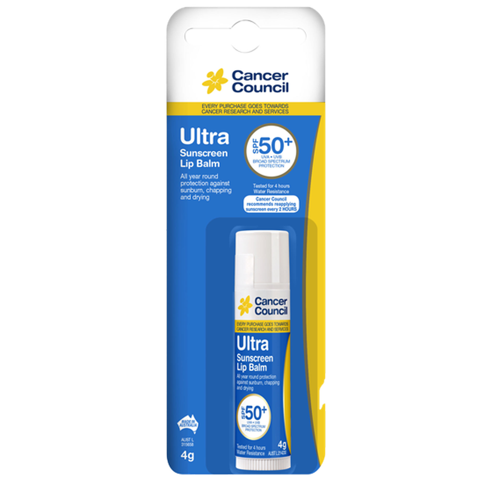 Aero Healthcare CANCER COUNCIL SPF50+ Ultra Lip Balm 4g