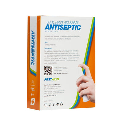 FastAid Antiseptic, 50Ml First Aid Spray, 1Pk