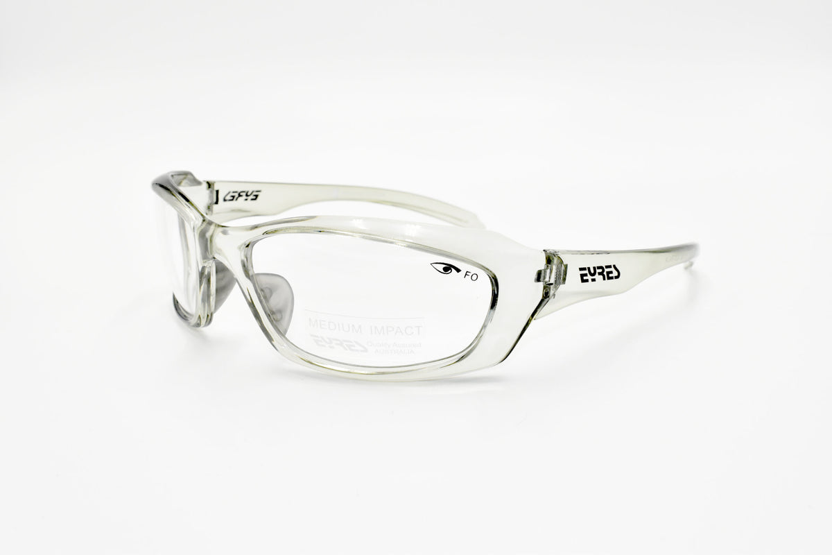 EYRES RAZOR Crystal Smoke Frame Clear Lens