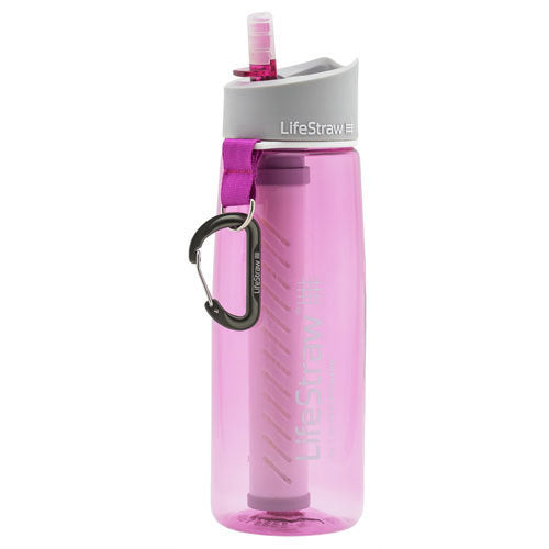 LifeStraw Go 2-Stage Filtration PINK 650mL Bottle (LSGO-PK)