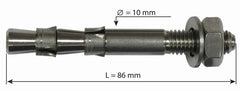 Raumer Hang Fix 10 x 86mm AISI 316L Double Expansion Bolt (RAUMER157)