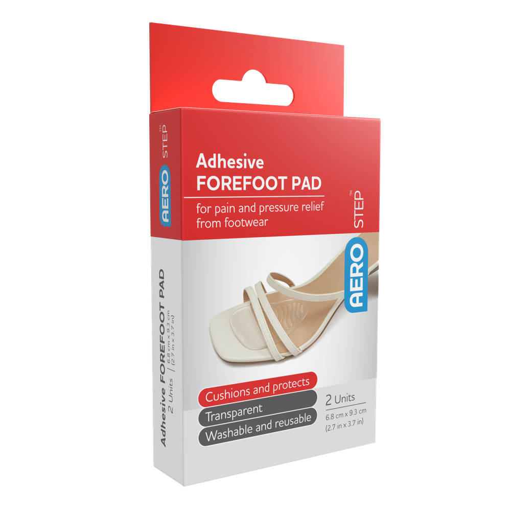 Aero Healthcare AEROSTEP Adhesive Forefoot Pad 68 x 93mm box/2