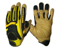 Maxisafe G-Force Tuff Oiler Cut C Mechanics Glove With Leather Palm (6 Pairs)