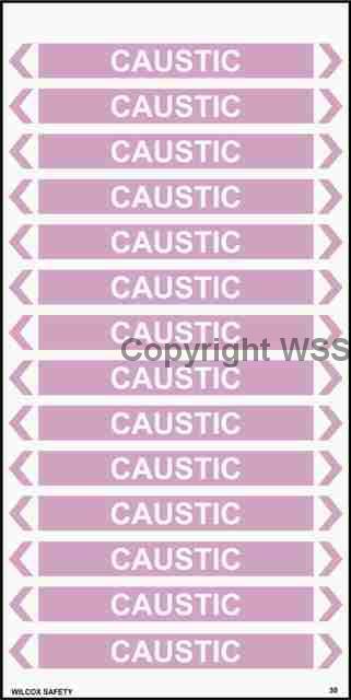 CAUSTIC 100x200mm Self Stick Vinyl x100