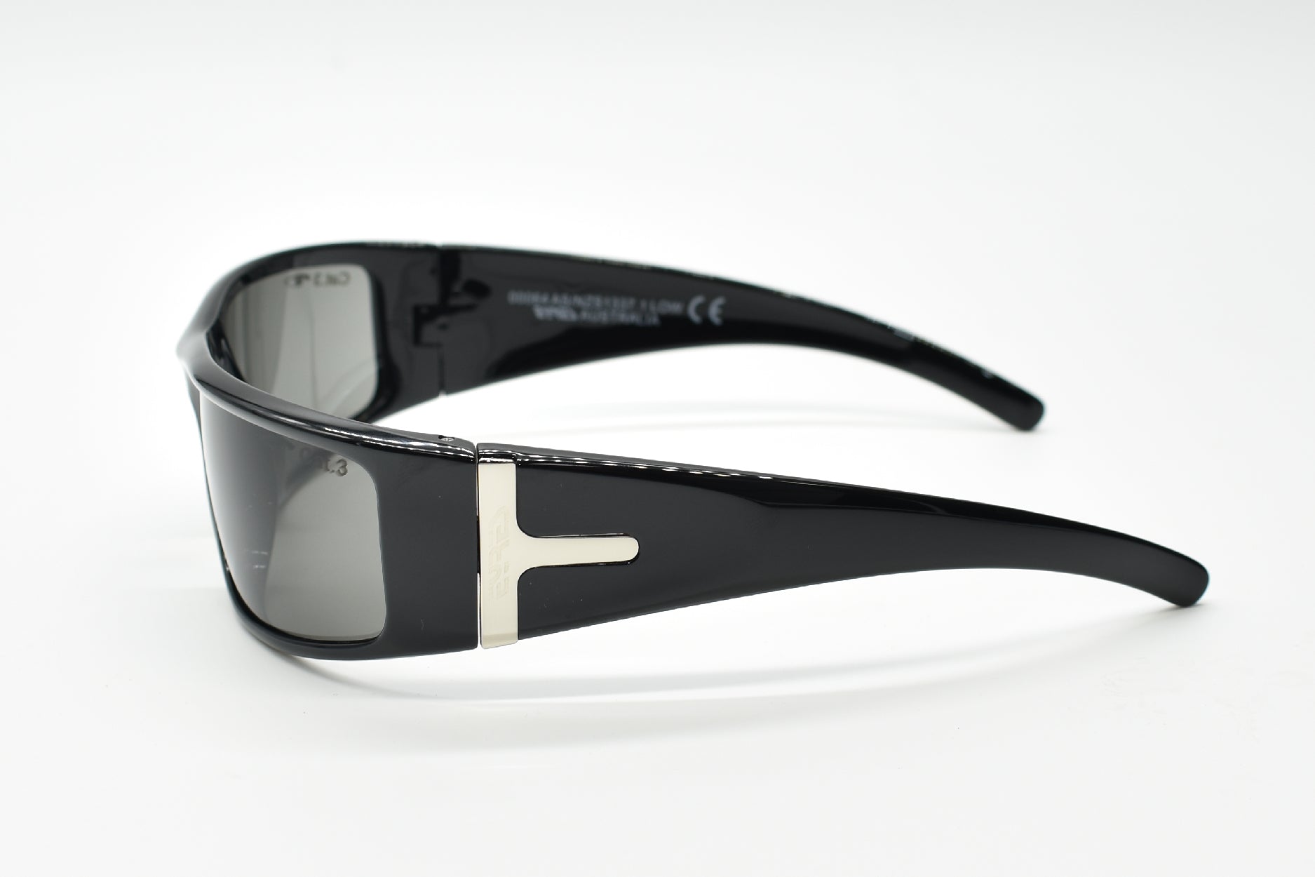 EYRES ALLURE Shiny Black Frame Grey Lens