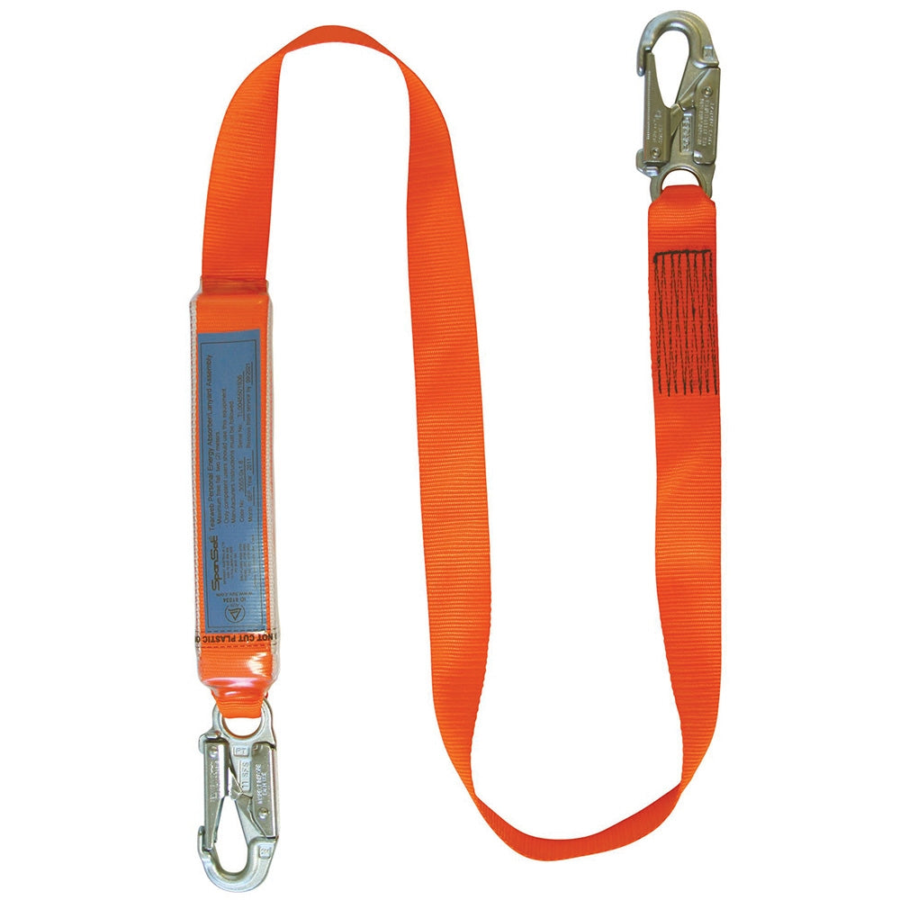 SPANSET ERGO Single Lanyards with Snap Hooks 1.8m