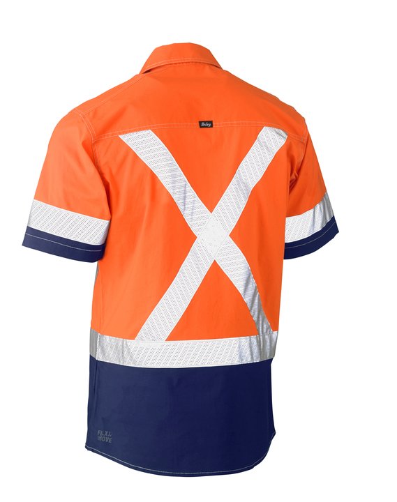 Bisley Flx & Move X Taped Hi Vis Utility Shirt