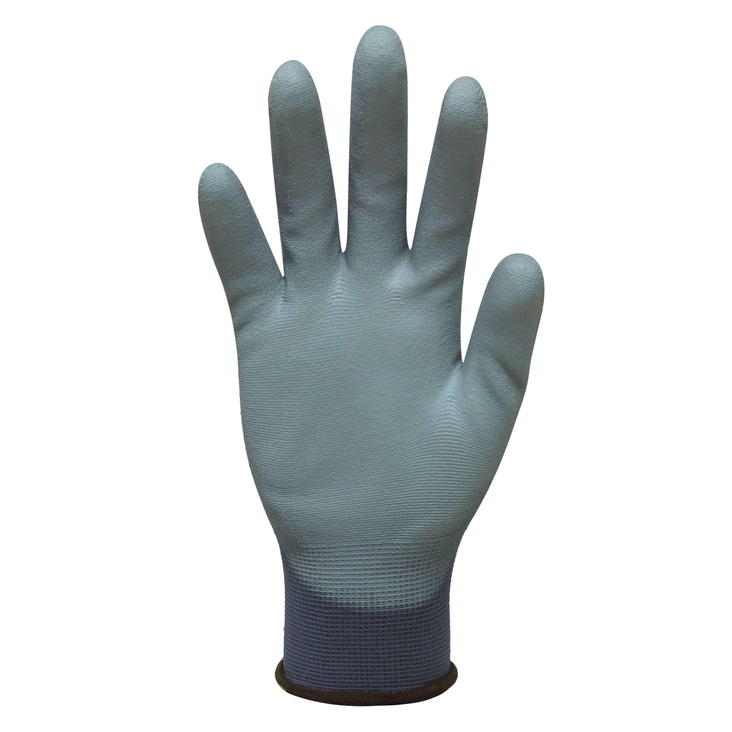 Bastion Messina  Grey  Nylon  Gloves - Grey Polyurethane Coating