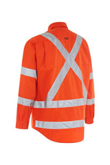 Bisley X Taped Biomotion Hi Vis Cool Lightweight Drill Shirt