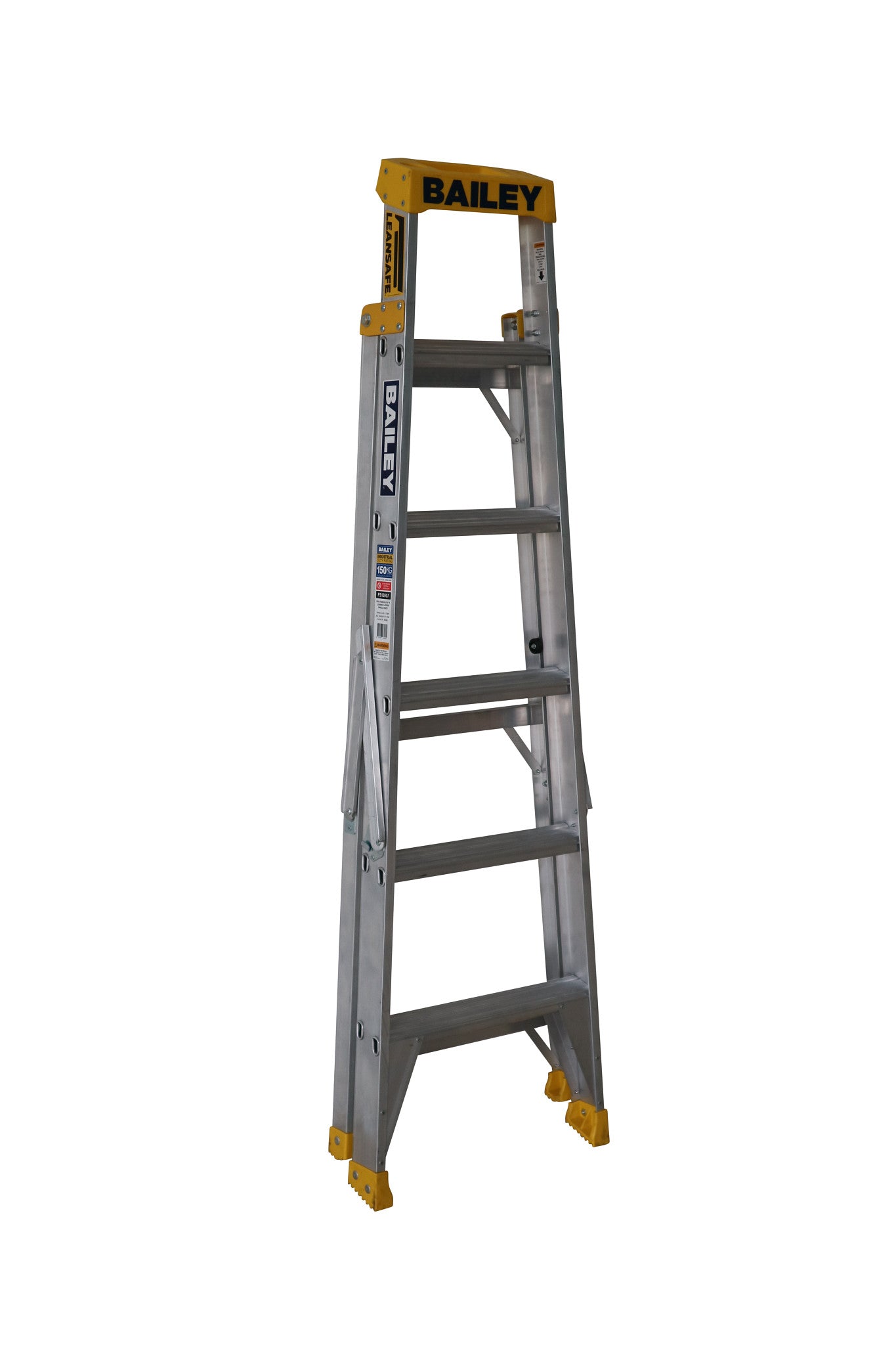 Bailey Ladders Pro Aluminium Leansafe 6 150kg Industrial Punchlock - 1.8m
