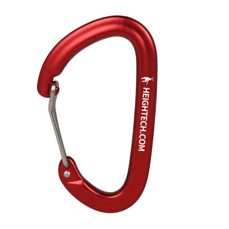 16kN Heightech Red Climbing Karabiner