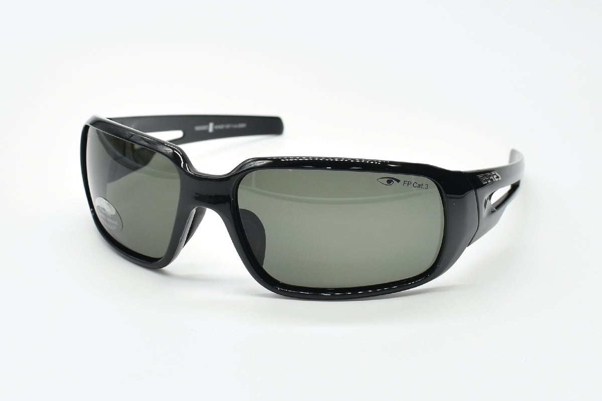 EYRES CHILLI Shiny Black Frame Grey Lens