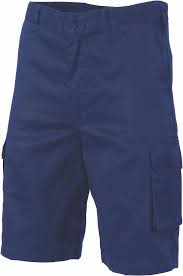 107R- Navy DNC Lightweight Cool-Breeze Cotton Cargo Shorts