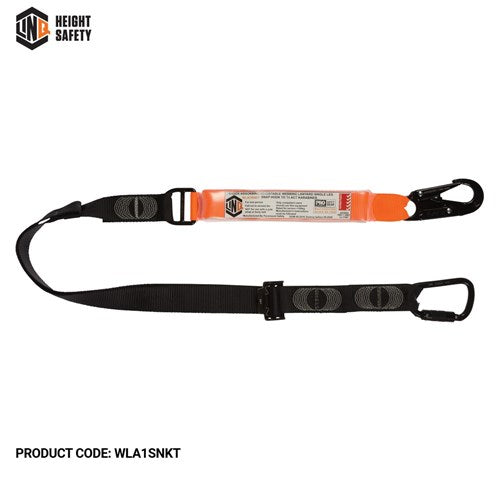 LINQ Elite Single Leg Shock Absorbing 2M Adjustable Lanyard