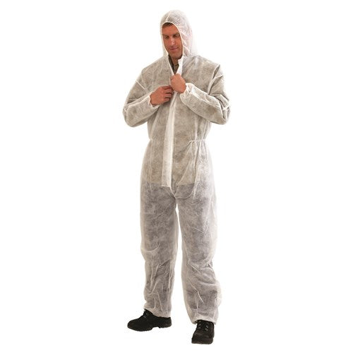 Prochoice Large Disposable Coverall WHITE (DOW)