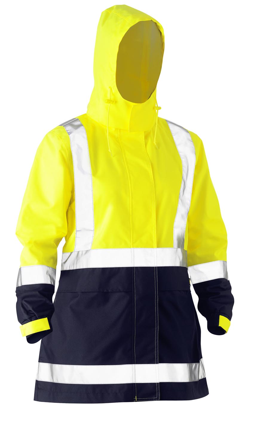 Bisley Women's H Taped Two Tone Hi Vis Rain Jacket
