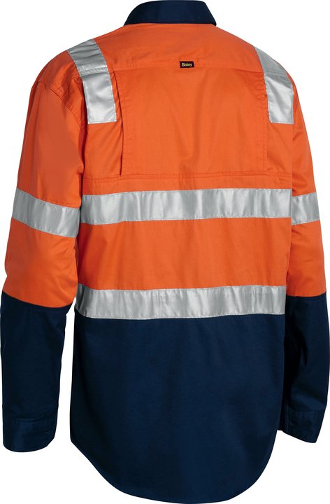 Bisley Taped Hi Vis Cool Lightweight Shirt with Shoulder Tape