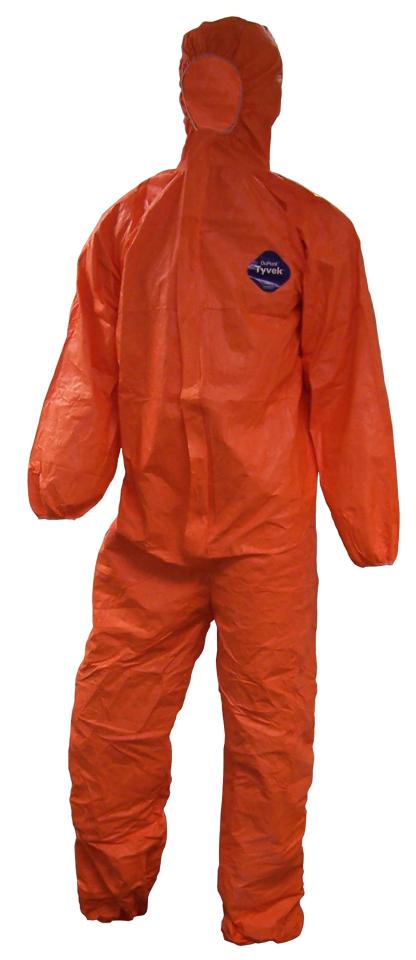 2XL Dupont Tyvek Orange Disposable Coveralls (CY025:OR:XXOS)