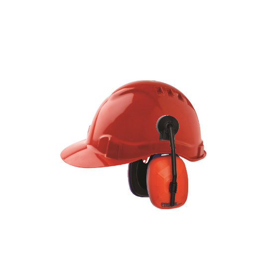 ProChoice V6 Hard Hat Vented Red (HHV6-R) with Viper Earmuffs (HHEM)