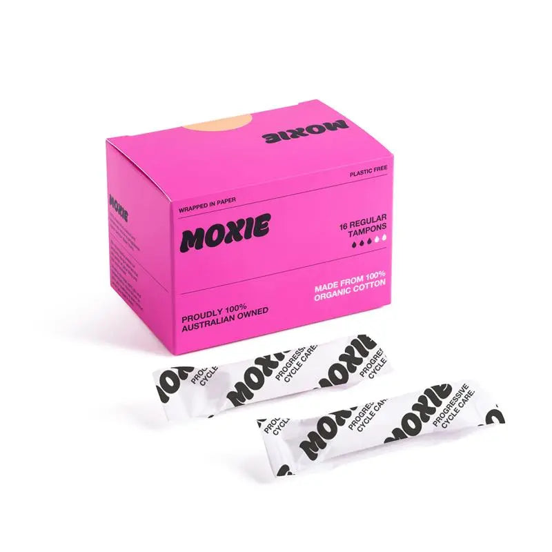 Moxie 100% Organic Cotton Tampons Regular (16 Pack)