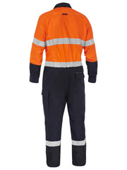 Bisley Apex 185/240 Taped Hi Vis FR Ripstop Vented Coverall