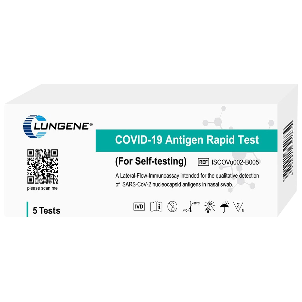 Aero Healthcare Nasal Rapid Antigen COVID-19 Self Test Pack/5