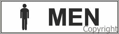 MEN 350x100mm Self Stick Vinyl