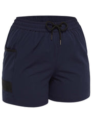 Bisley Women's Flx & Move 4-Way Stretch Elastic Waist Short
