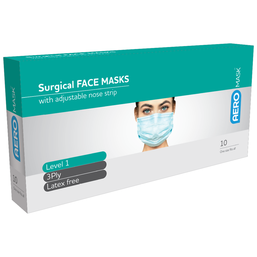Aero Healthcare AEROMASK Level 2 Surgical Mask Box/10