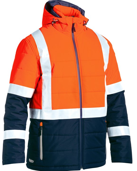 Bisley Taped Hi Vis Puffer Jacket