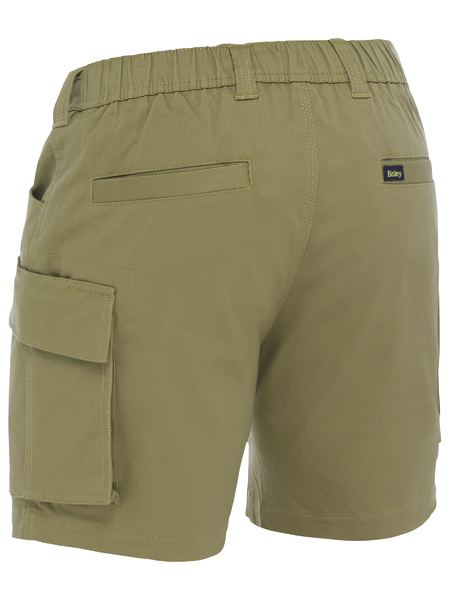 Bisley Stretch Cotton Elastic Waist Cargo Short