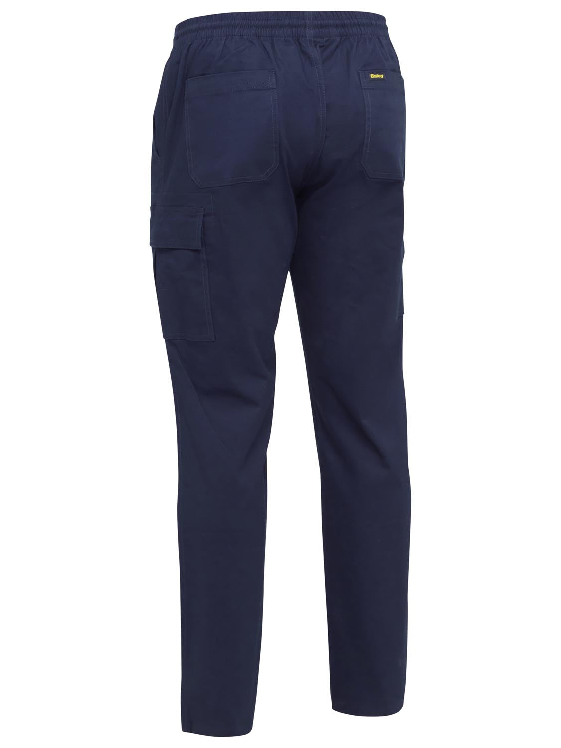 Bisley Stretch Cotton Drill Elastic Waist Cargo Work Pant