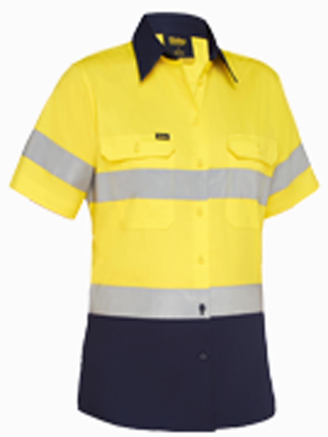 Bisley Women's Taped Hi Vis Cool Lightweight Drill Shirt (BL1896)