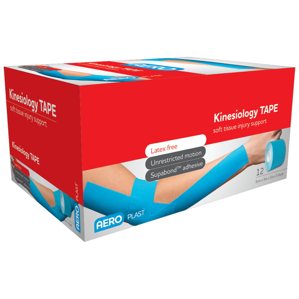 Aero Healthcare AEROPLAST Kinesiology Tape 5cm x 5M Box/12