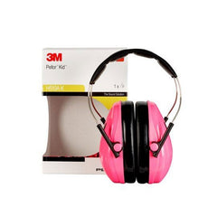 3M PELTOR Neon Pink Headband Format Kid Earmuffs SNR 27dB (XH001678487)