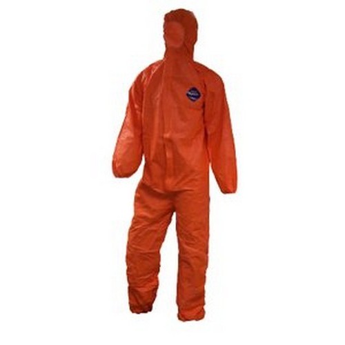 X-LARGE Dupont Tyvek Orange Disposable Coveralls (CY025:OR:XOS)