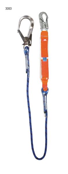 SpanSet 1.5m shockie lanyard with Scaffold Hook