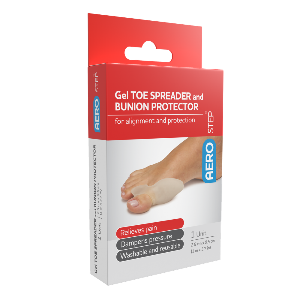 Aero Healthcare AeroStep Gel Toe Spreader and Bunion Protector 1pk