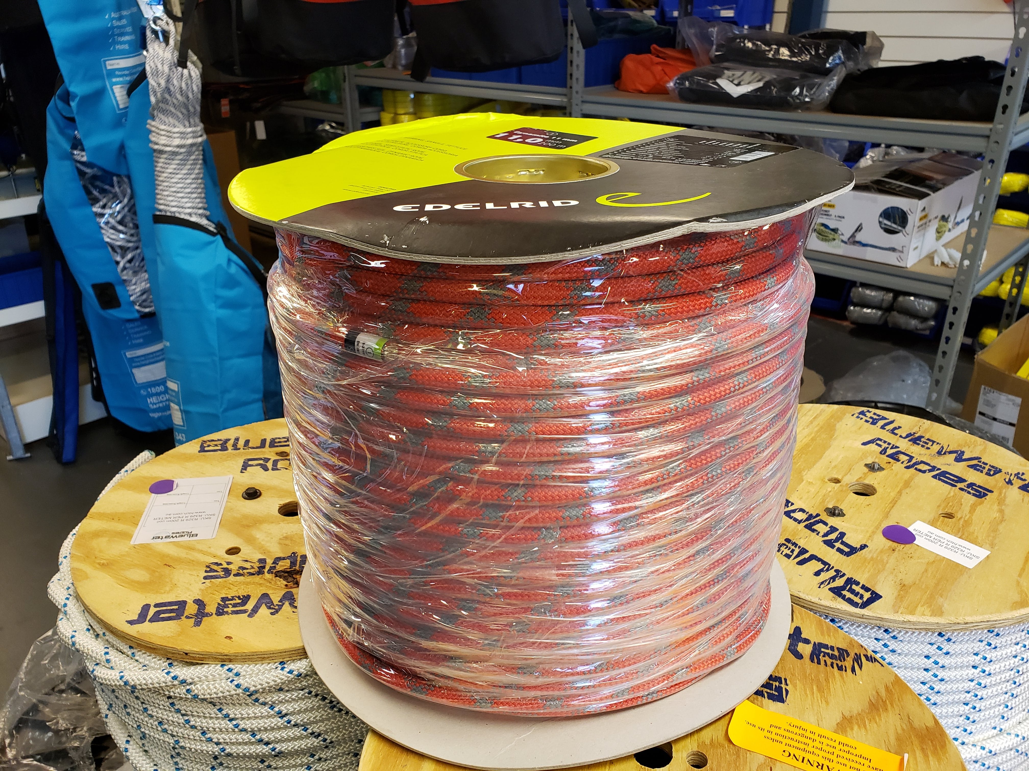 11mm Edelrid Rope Dynamic RED Dynamite Sold per metre