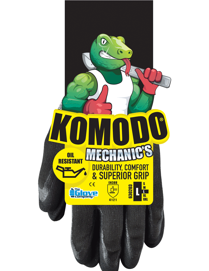 TGC KOMODO Mechanic's General Purpose Oil Resistant Gloves